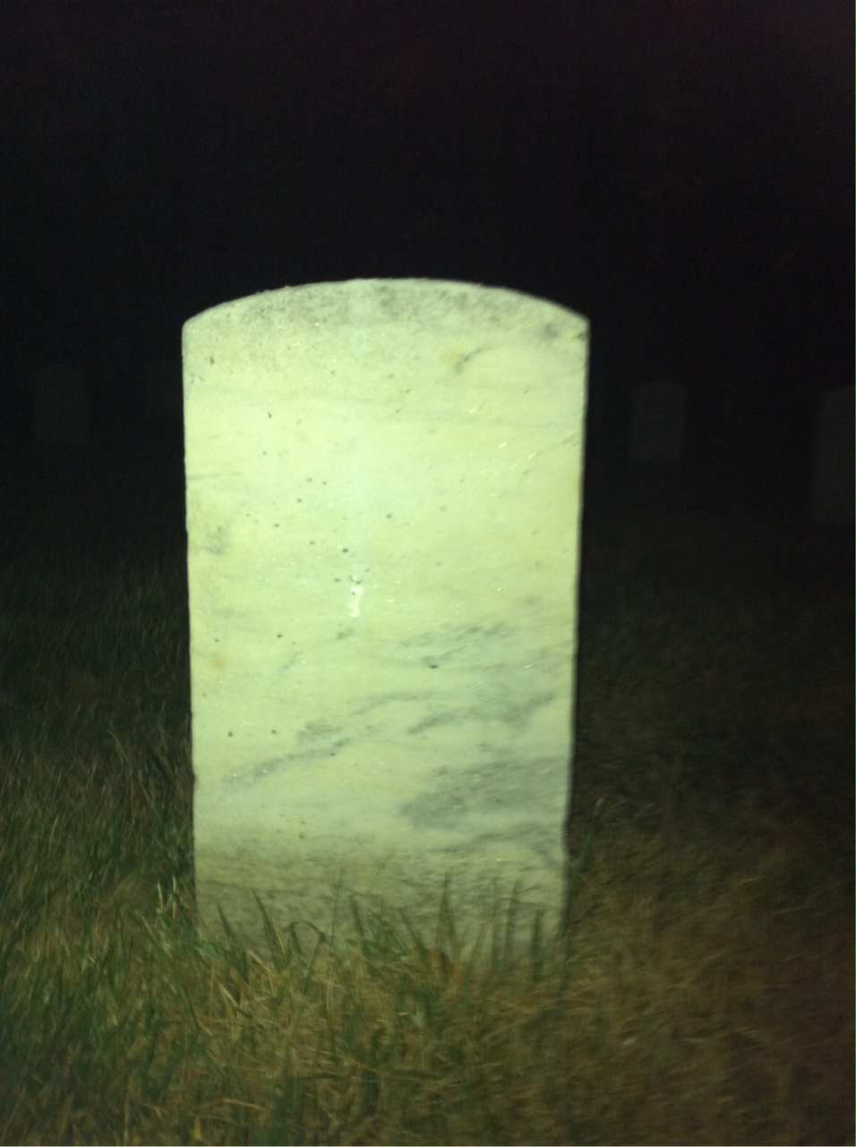 Back of headstone — William Moxley