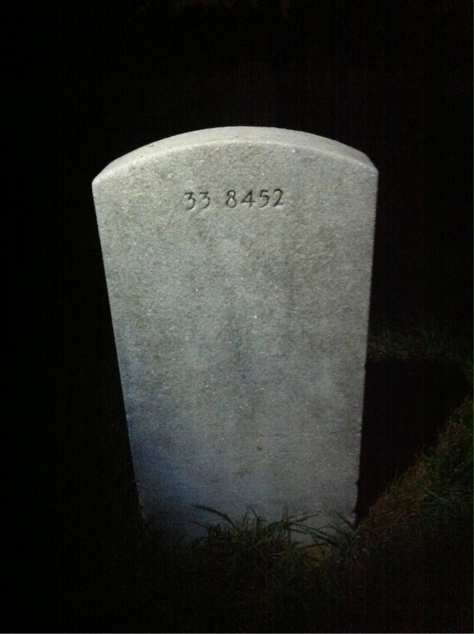 Back of headstone — Debra Mullins