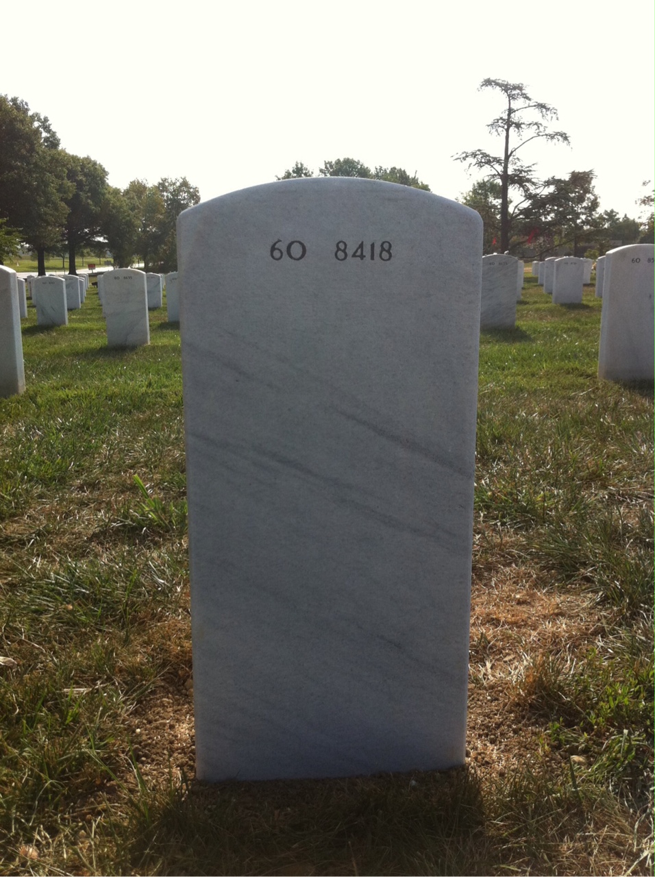 Back of headstone — Morgen Nathaniel Jacobs