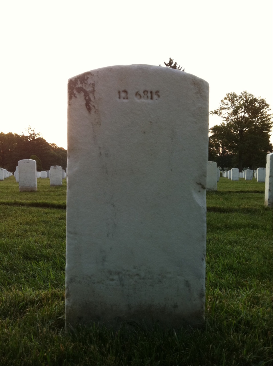 Back of headstone — Zamor Applegate