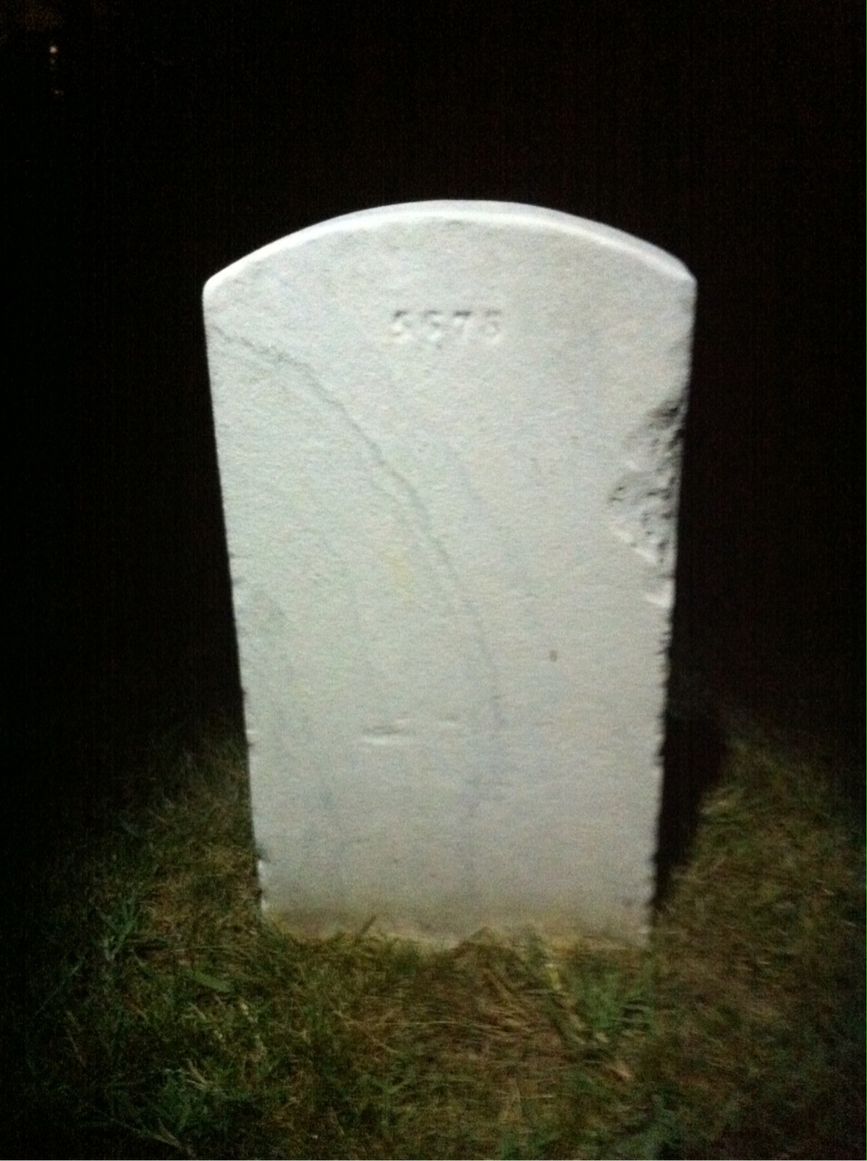 Back of headstone — Stanley Arrowsmith