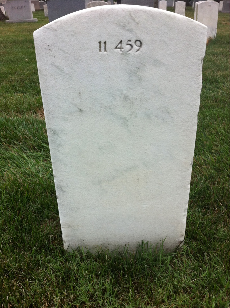 Back of headstone — Mary Almaw