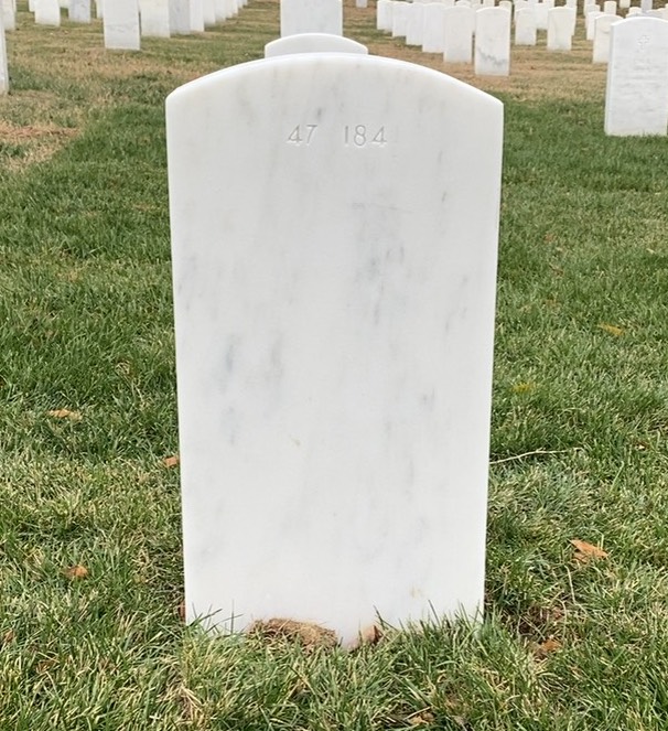 Back of headstone — Thomas F Chandler
