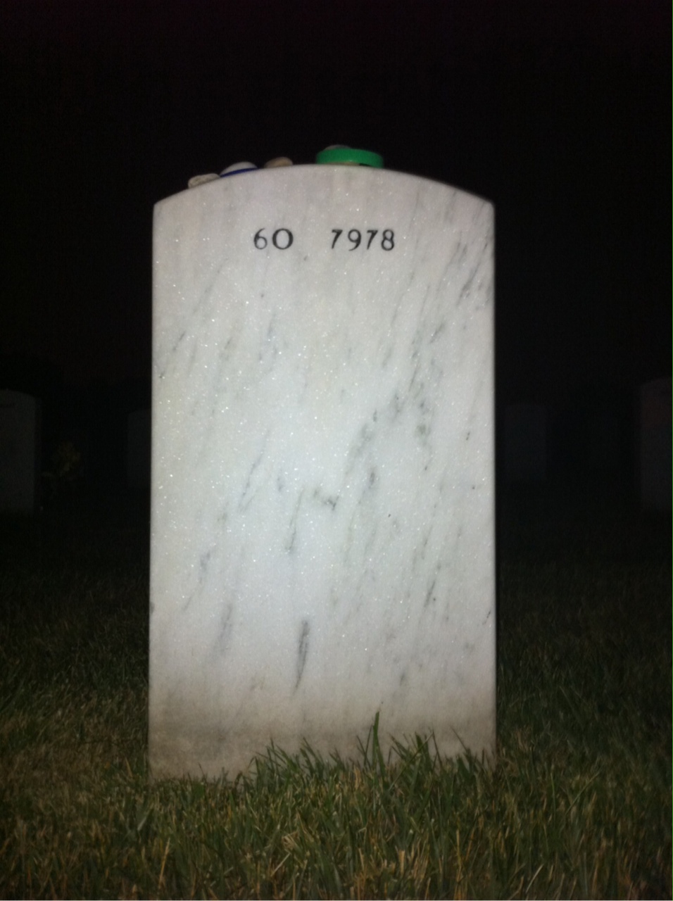 Back of headstone — Nathan Bruckenthal