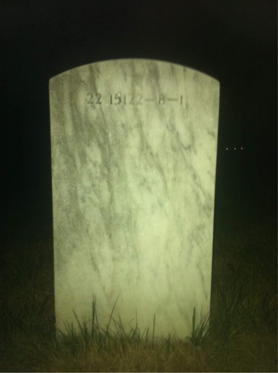 Back of headstone — Rebecca Armstrong