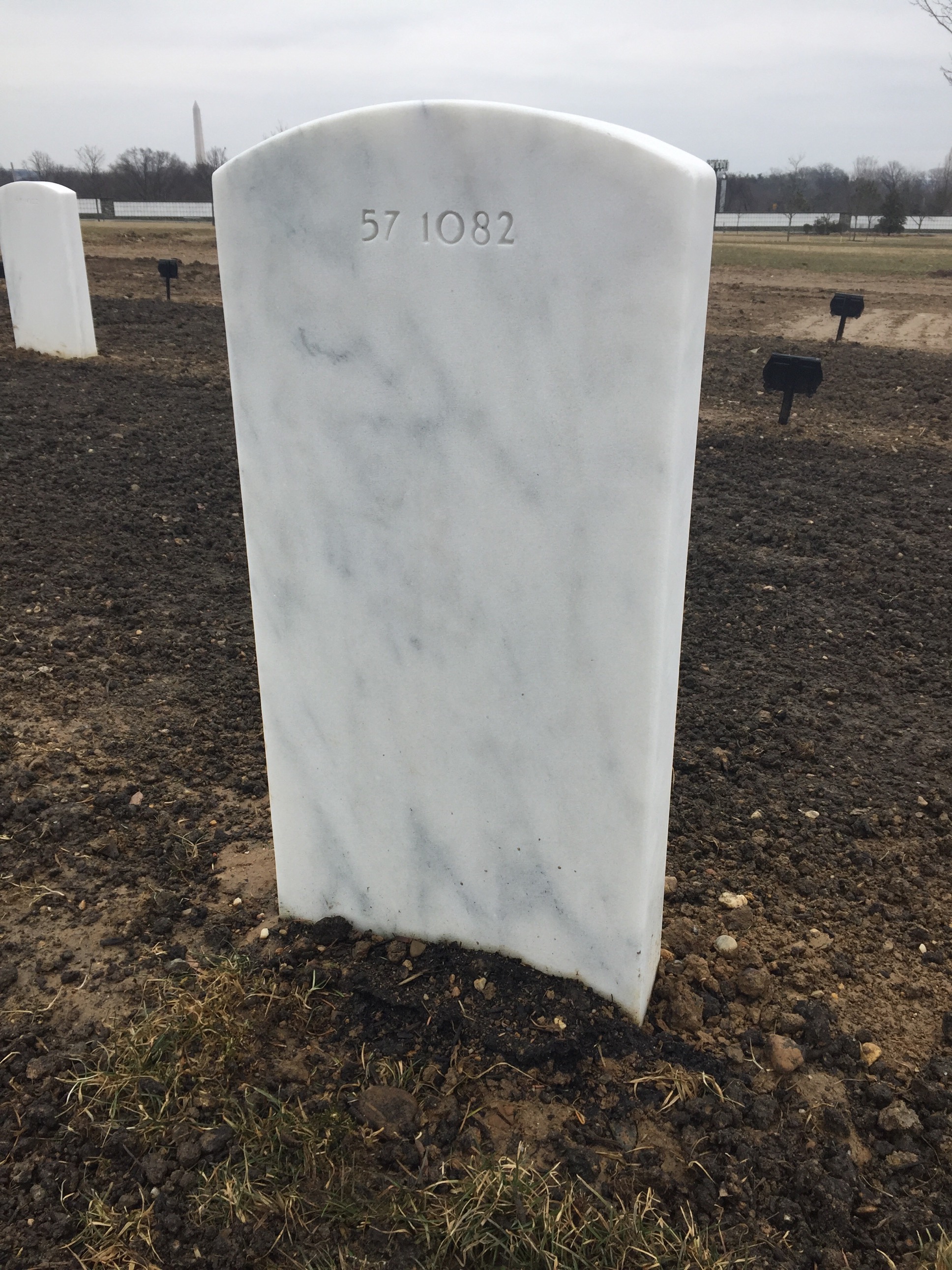 Back of headstone — Daniel Bienlien