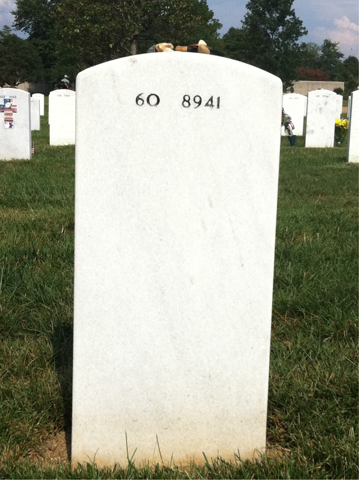 Back of headstone — Nekl Allen
