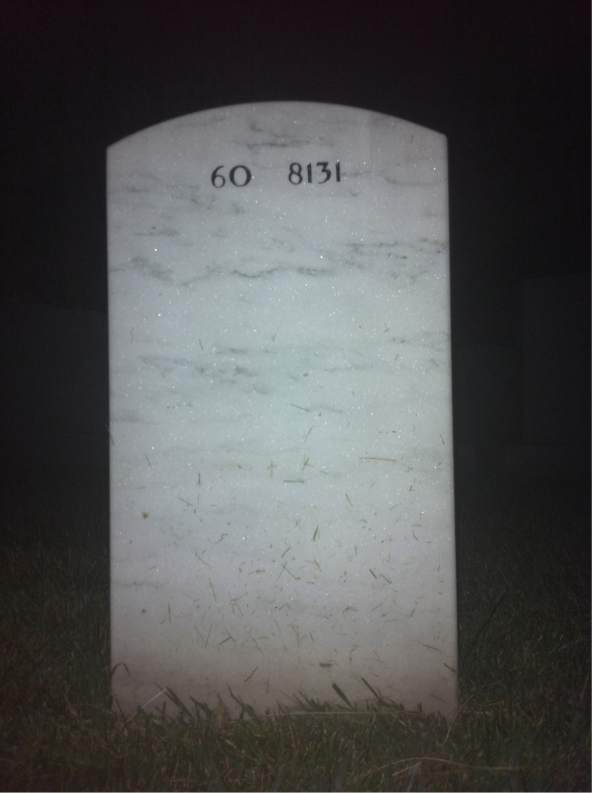 Back of headstone — Cornell Gilmore