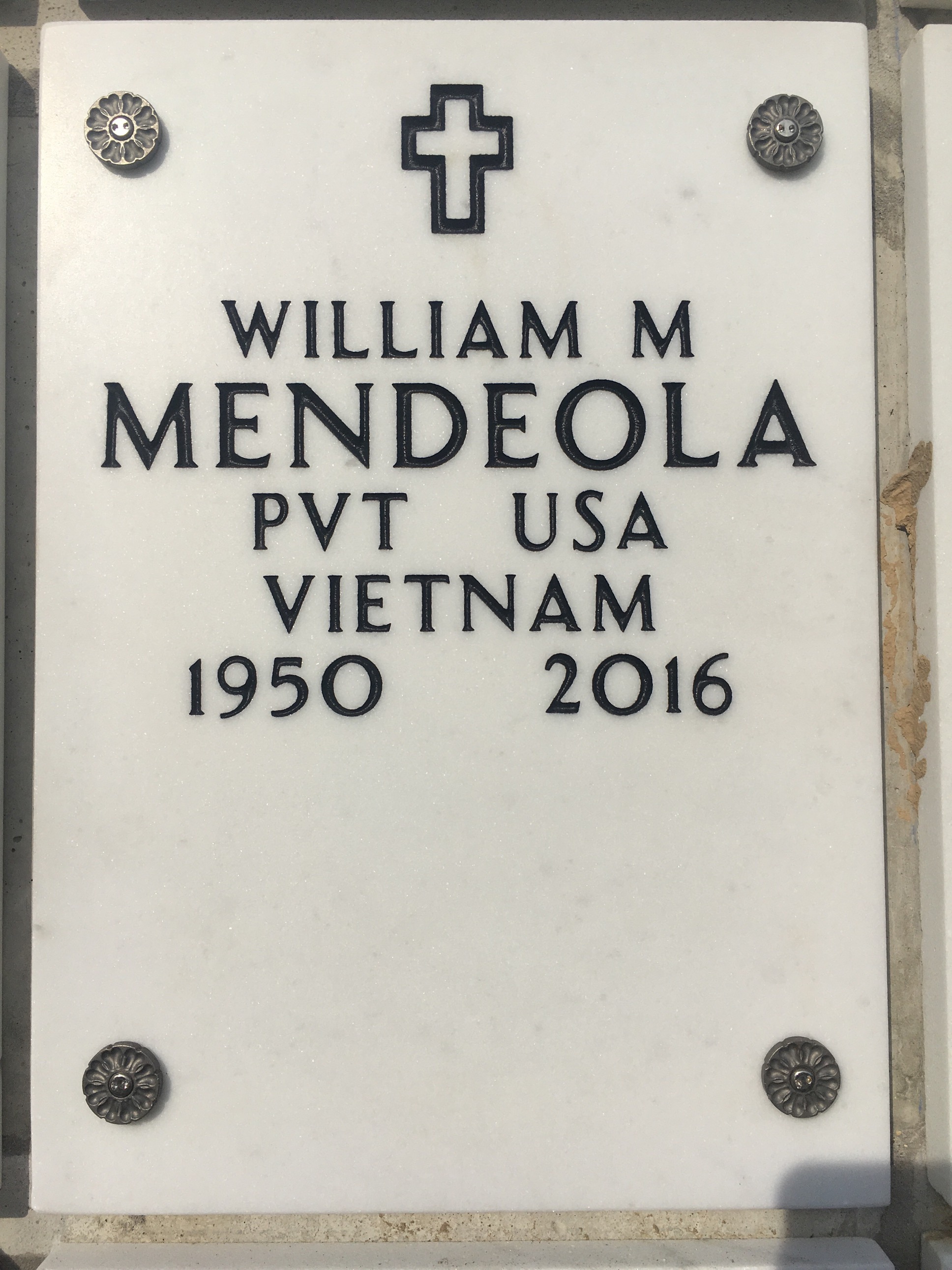 William M Mendeola