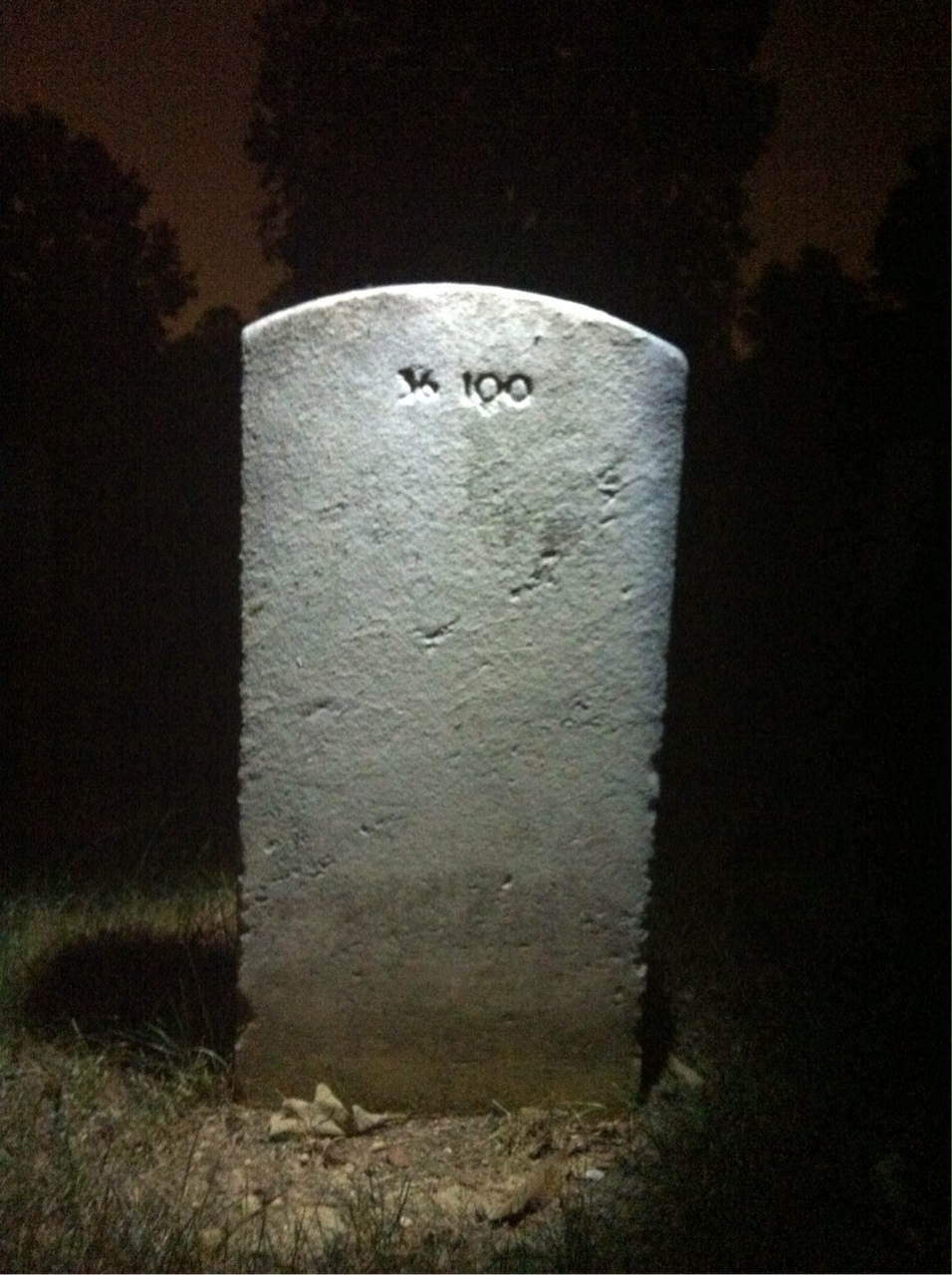 Back of headstone — Charlie Baldwin