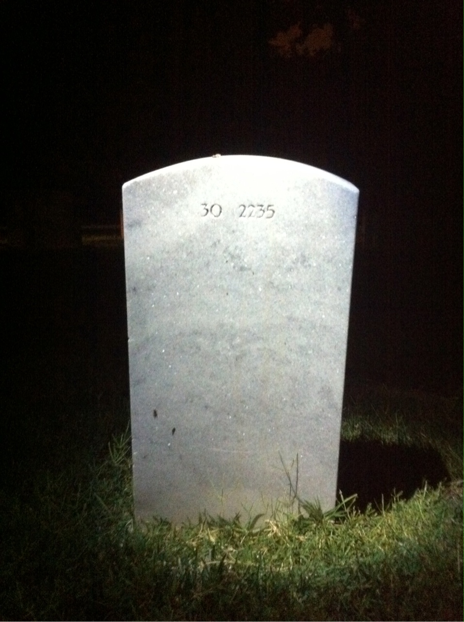 Back of headstone — Charles Mohler