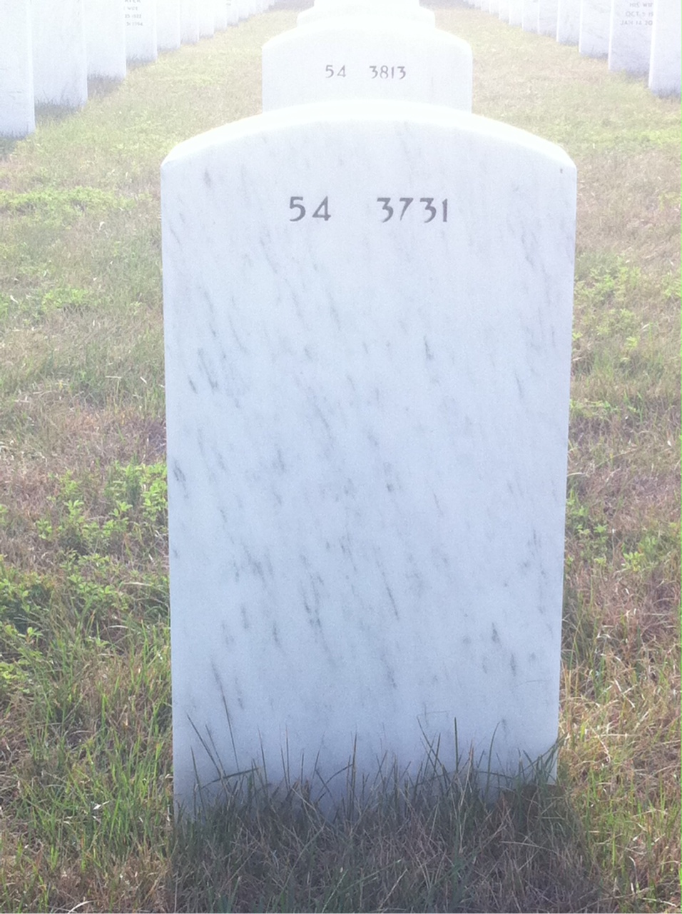 Back of headstone — Charles Scott