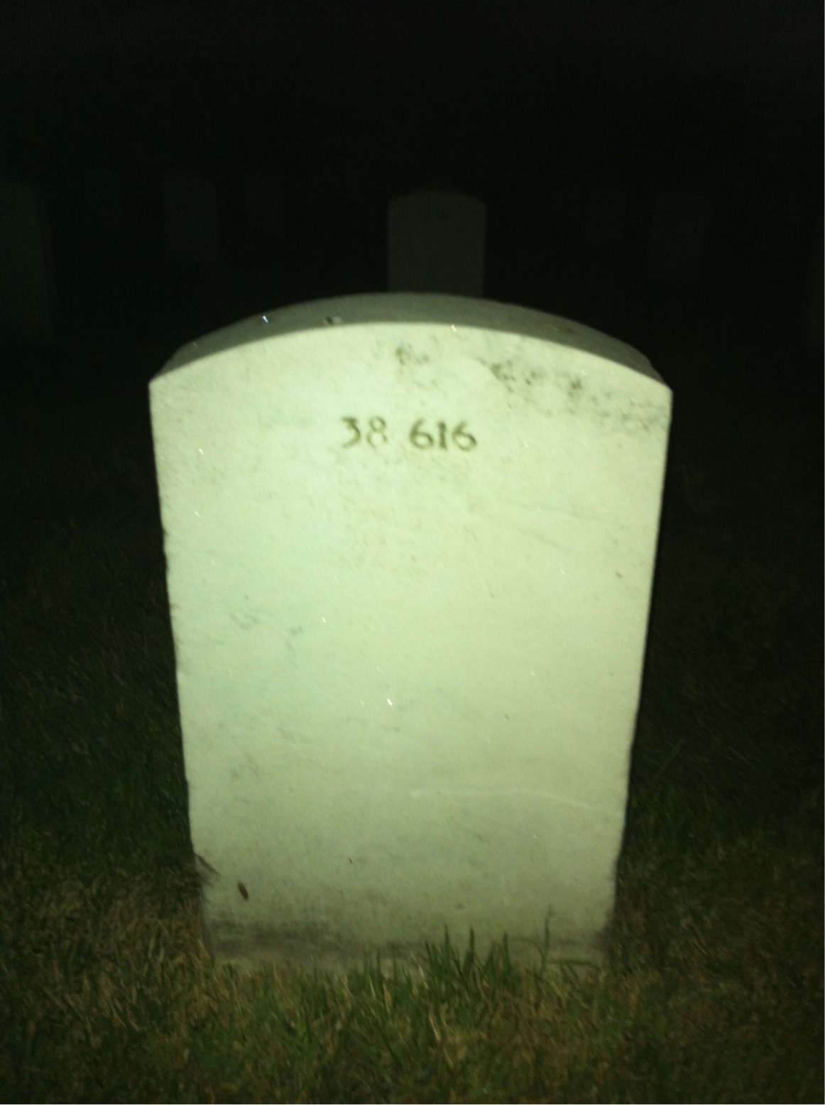 Back of headstone — James Atckison