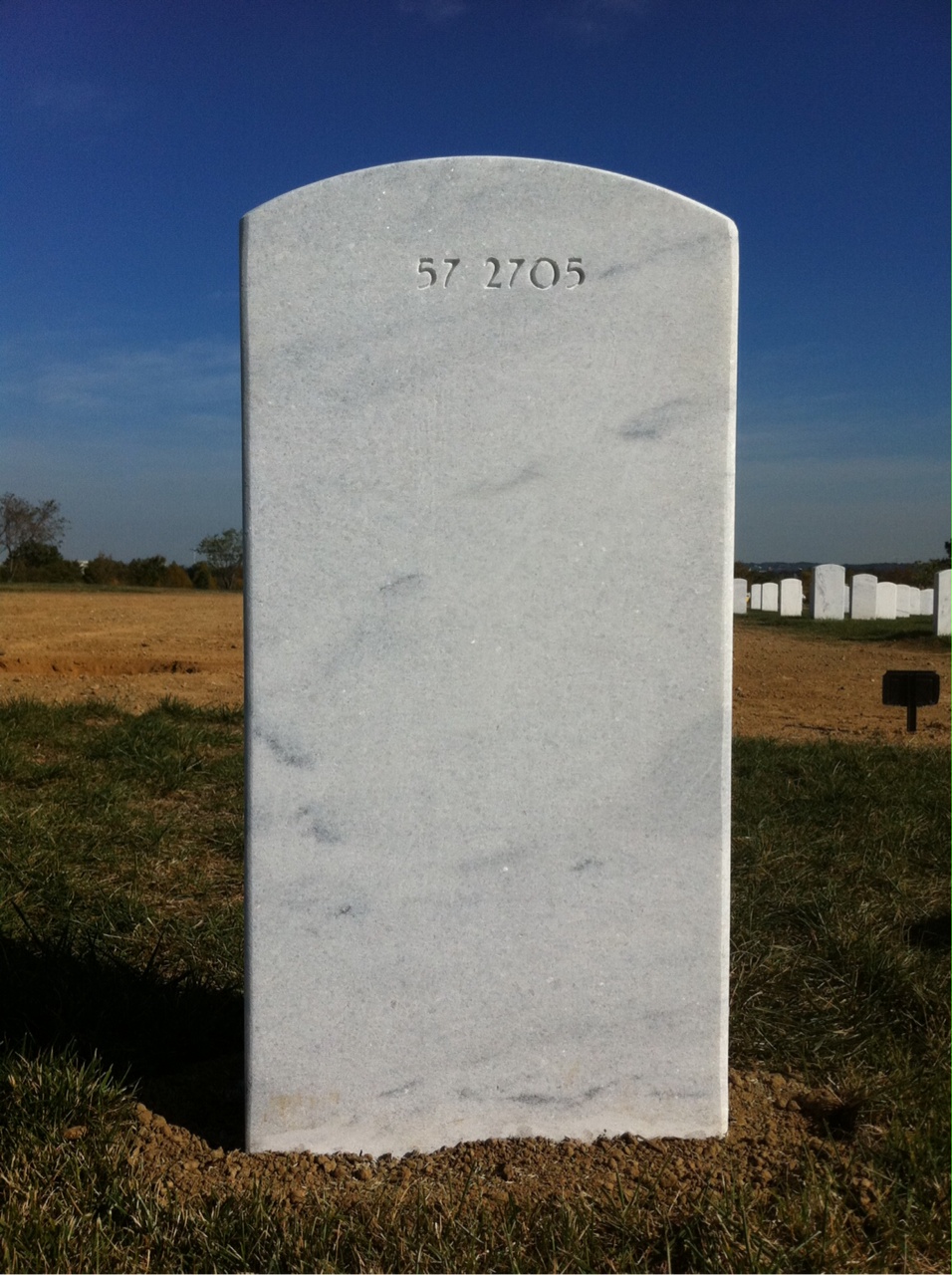 Back of headstone — William Balfanz