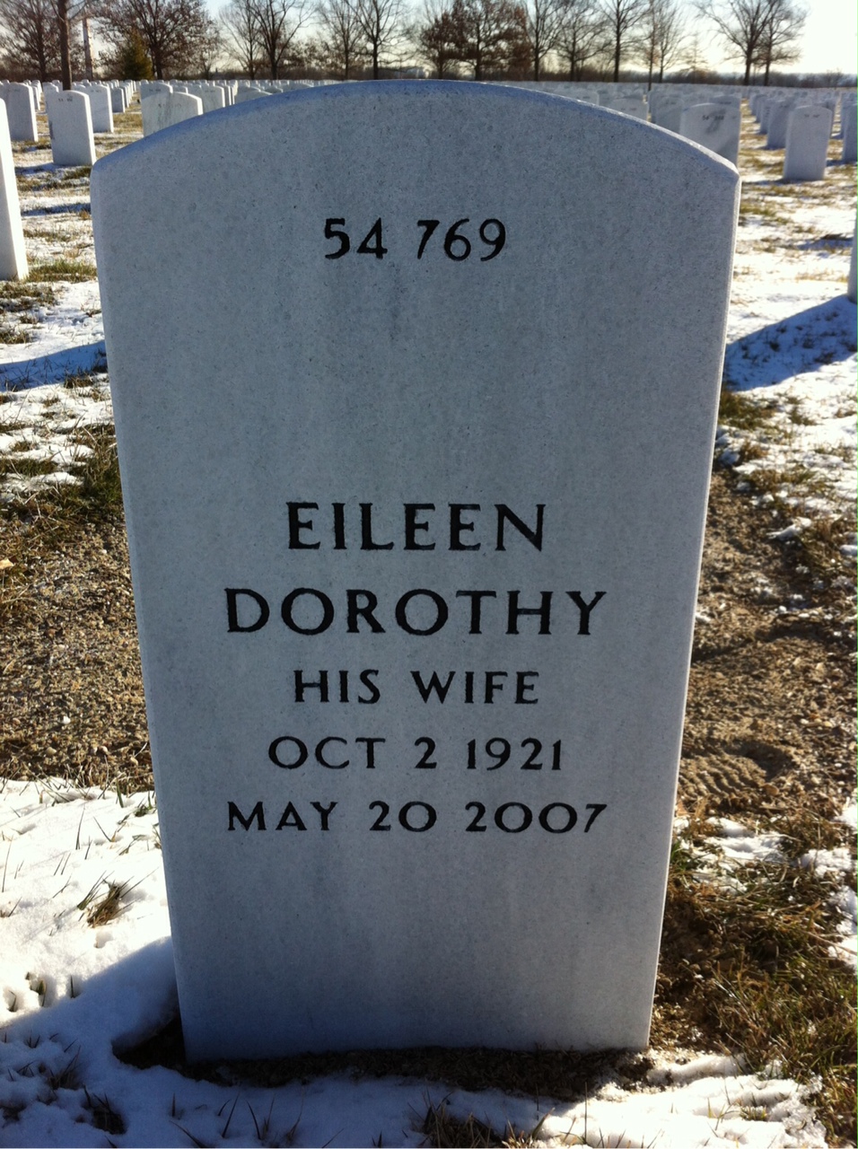Back of headstone — Walter Kelly