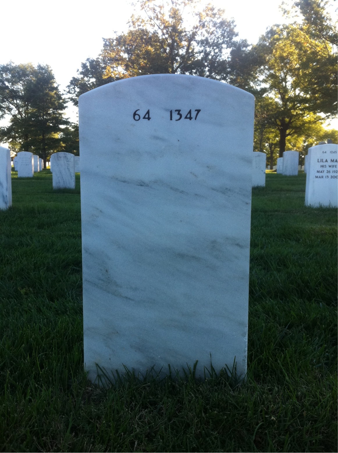Back of headstone — Max Zetscher