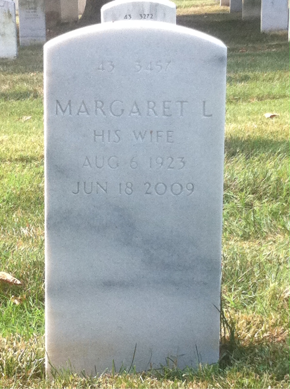 Back of headstone — James Clark