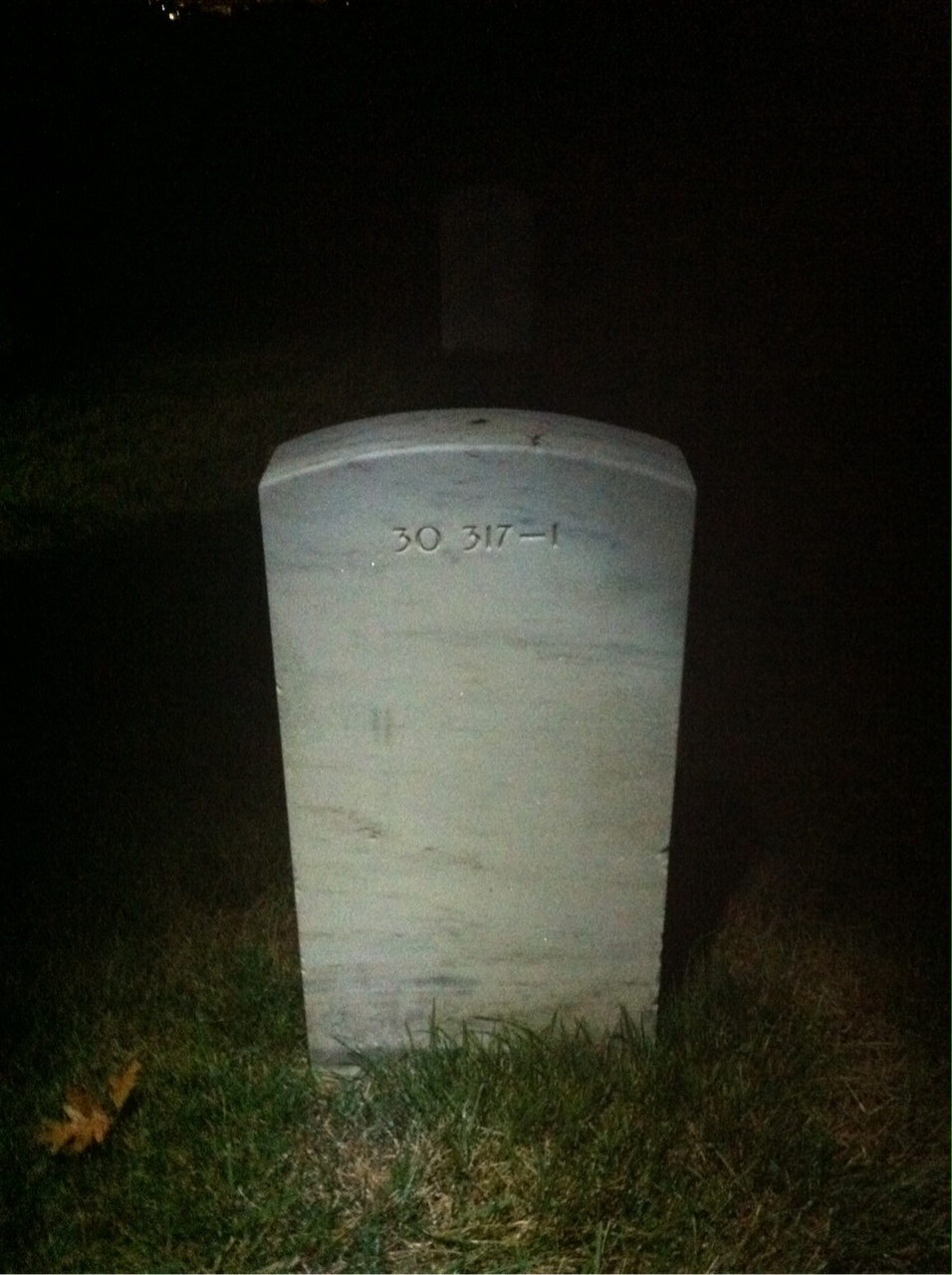 Back of headstone — Ellen Ashley