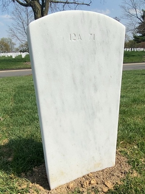 Back of headstone — Mathew Whetnall