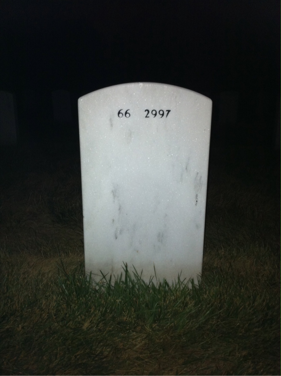Back of headstone — Martha Sachs