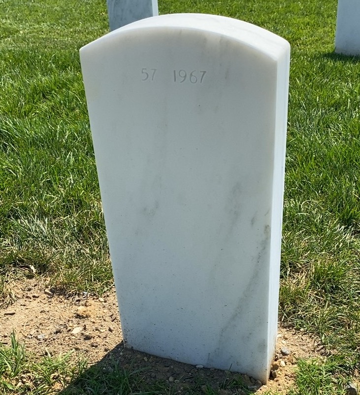 Back of headstone — Venancio Rosado