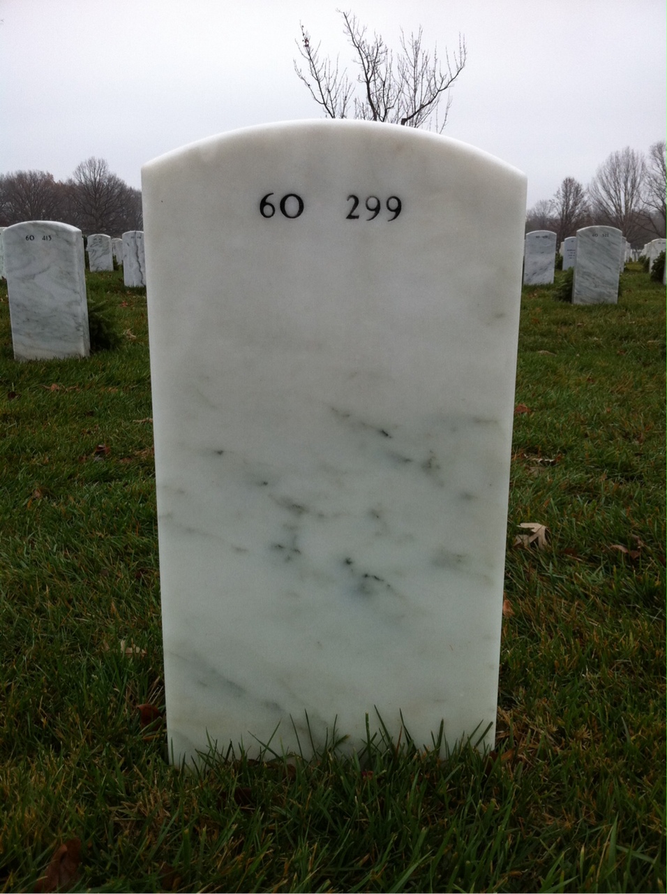 Back of headstone — Clarence Burrow