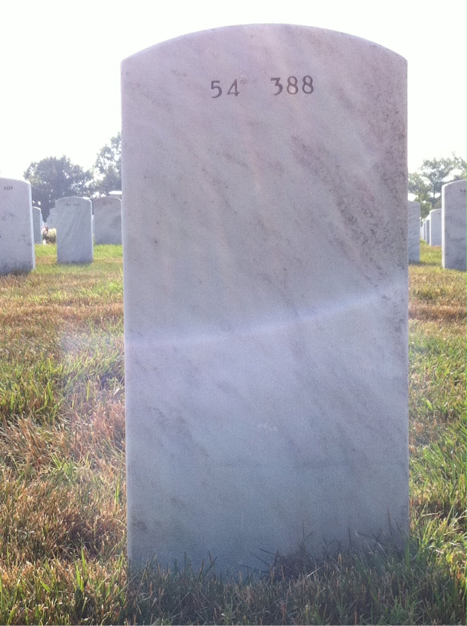Back of headstone — Robert Loar