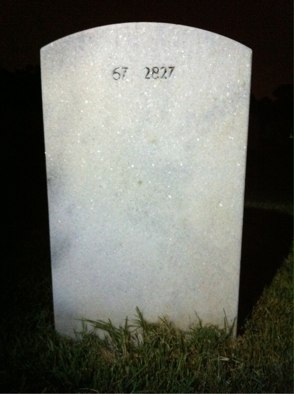Back of headstone — Terry Dean Madsen