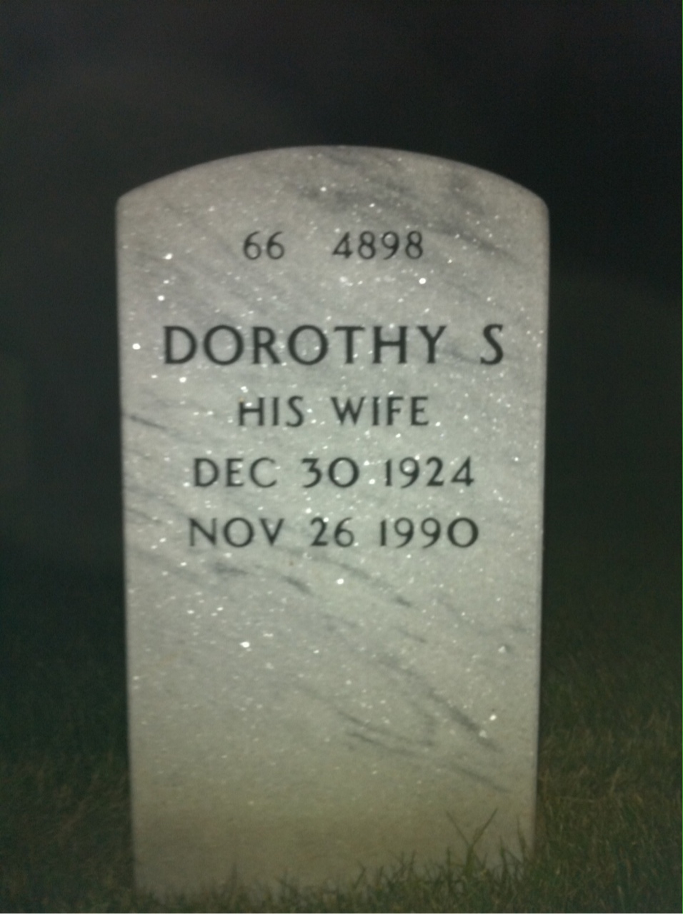Back of headstone — Neal Byrd