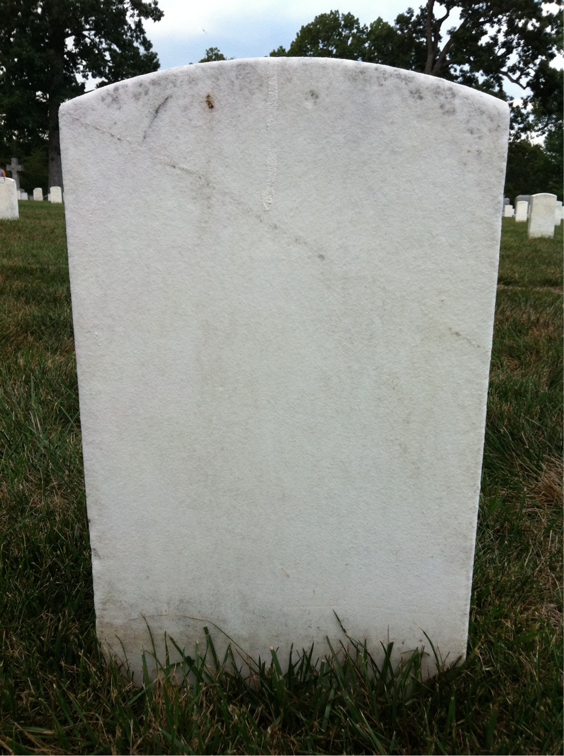 Back of headstone — James Asherwood