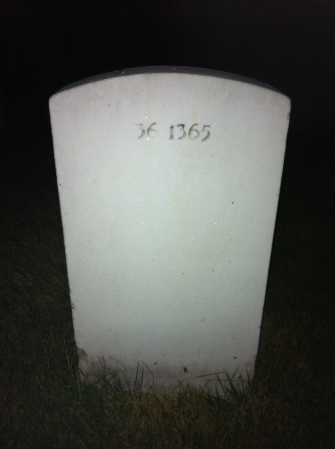 Back of headstone — Paul Keller