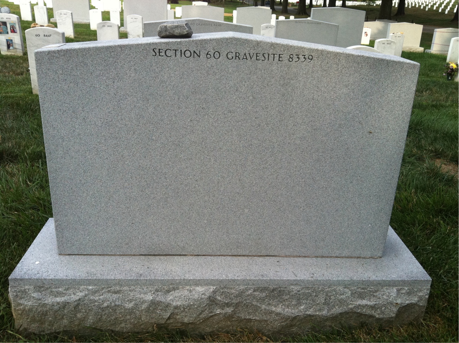 Back of headstone — Jason Norton