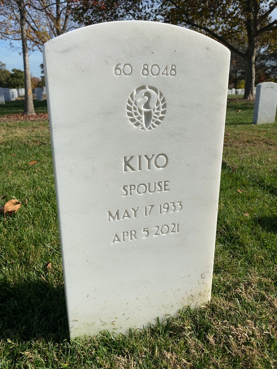 Back of headstone — Mitchell Johnson