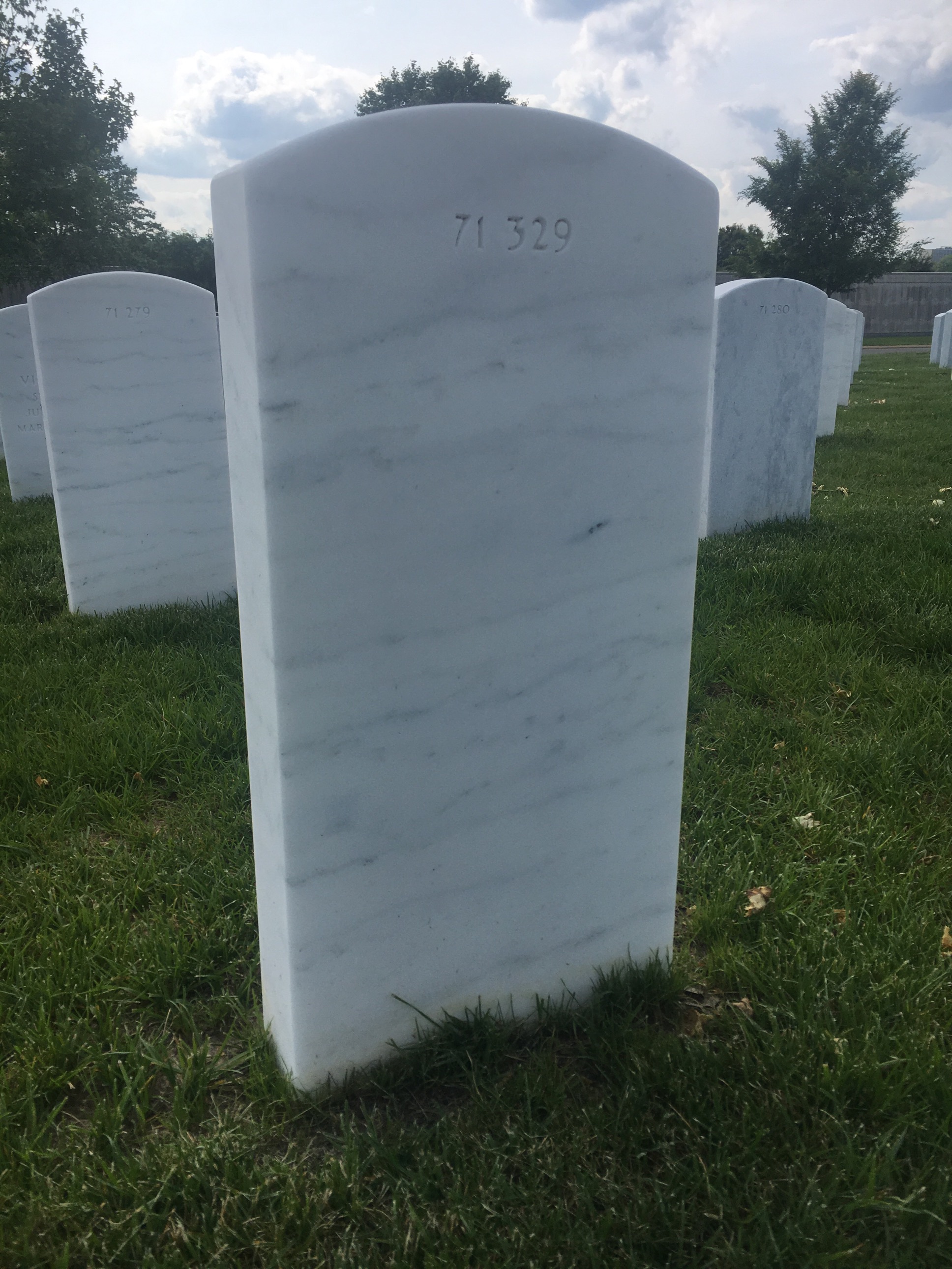 Back of headstone — Richard Moe