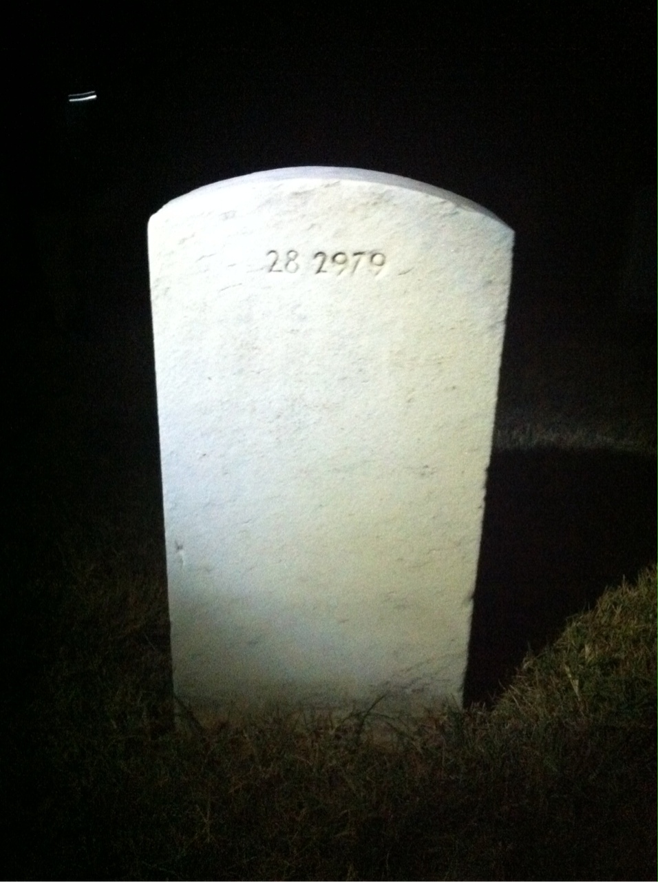 Back of headstone — Helene Ballew