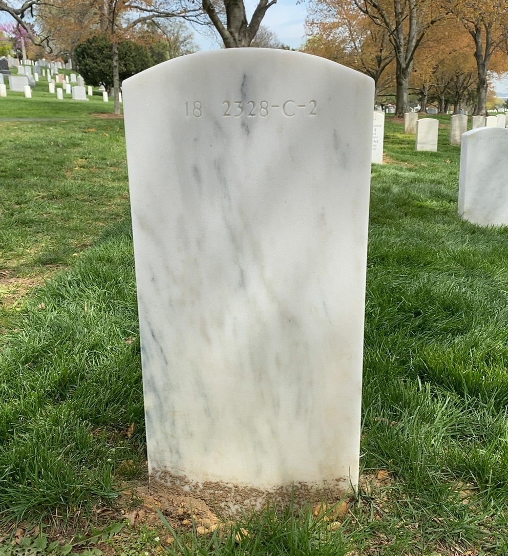 Back of headstone — Thomas James Sheehy