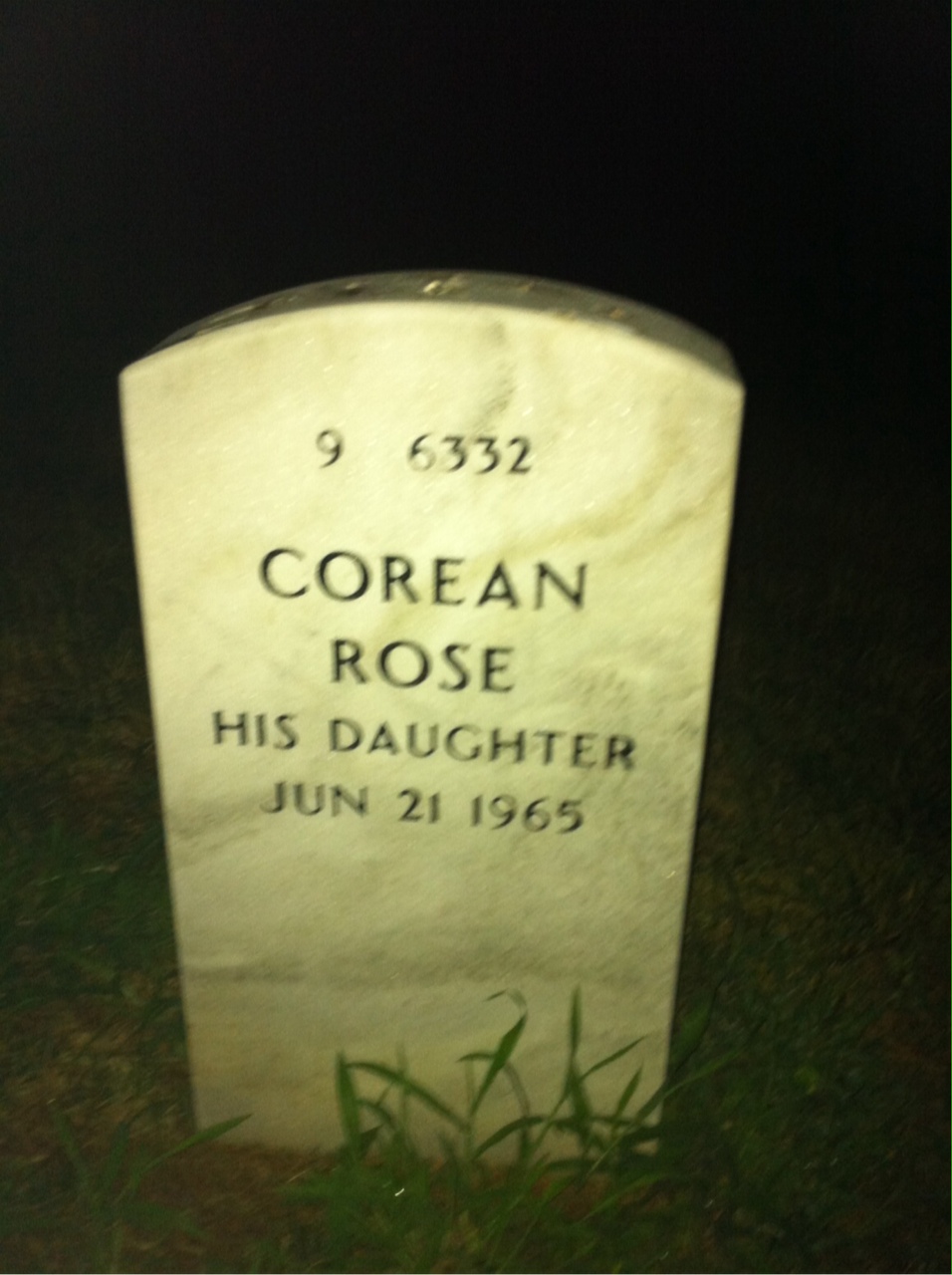 Back of headstone — Albert Kaufmann