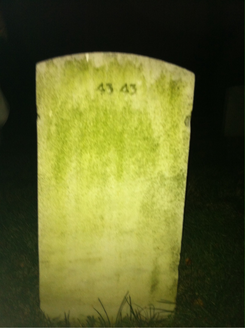 Back of headstone — Sarah Andrus