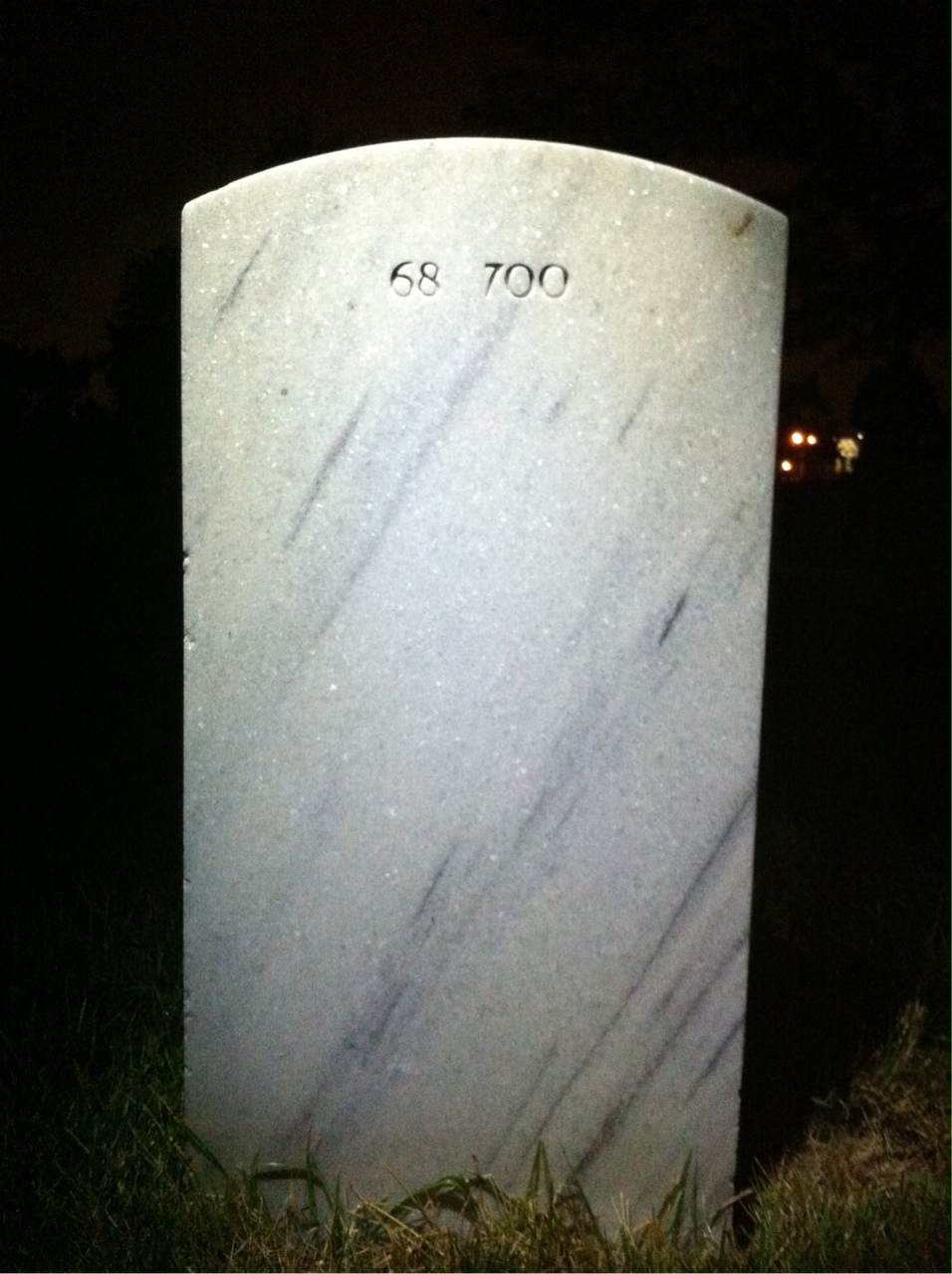 Back of headstone — William P Hammond