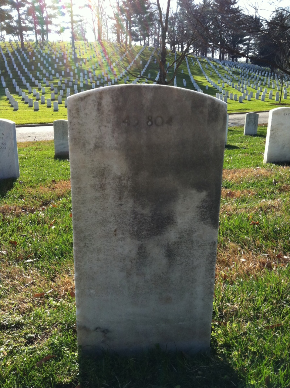 Back of headstone — Lola Cox