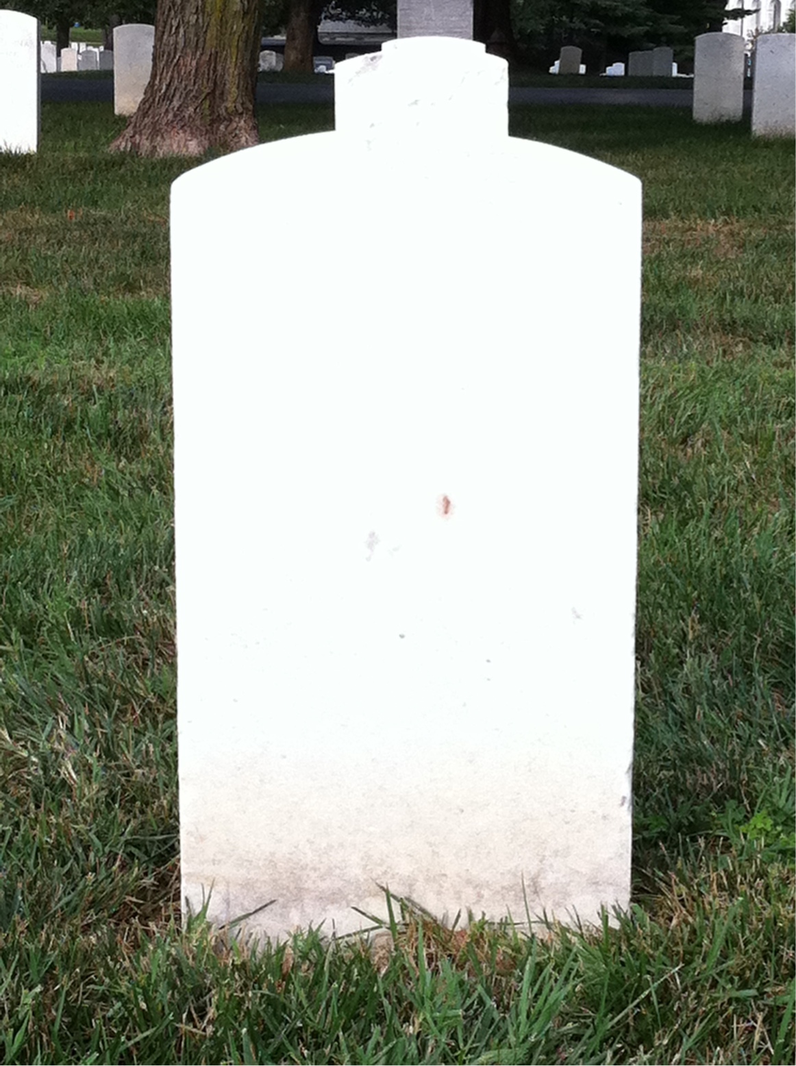 Back of headstone — Frederick Mcneil