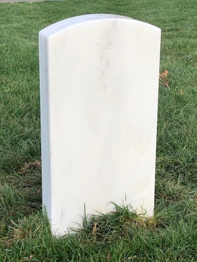 Back of headstone — Kenneth Moore