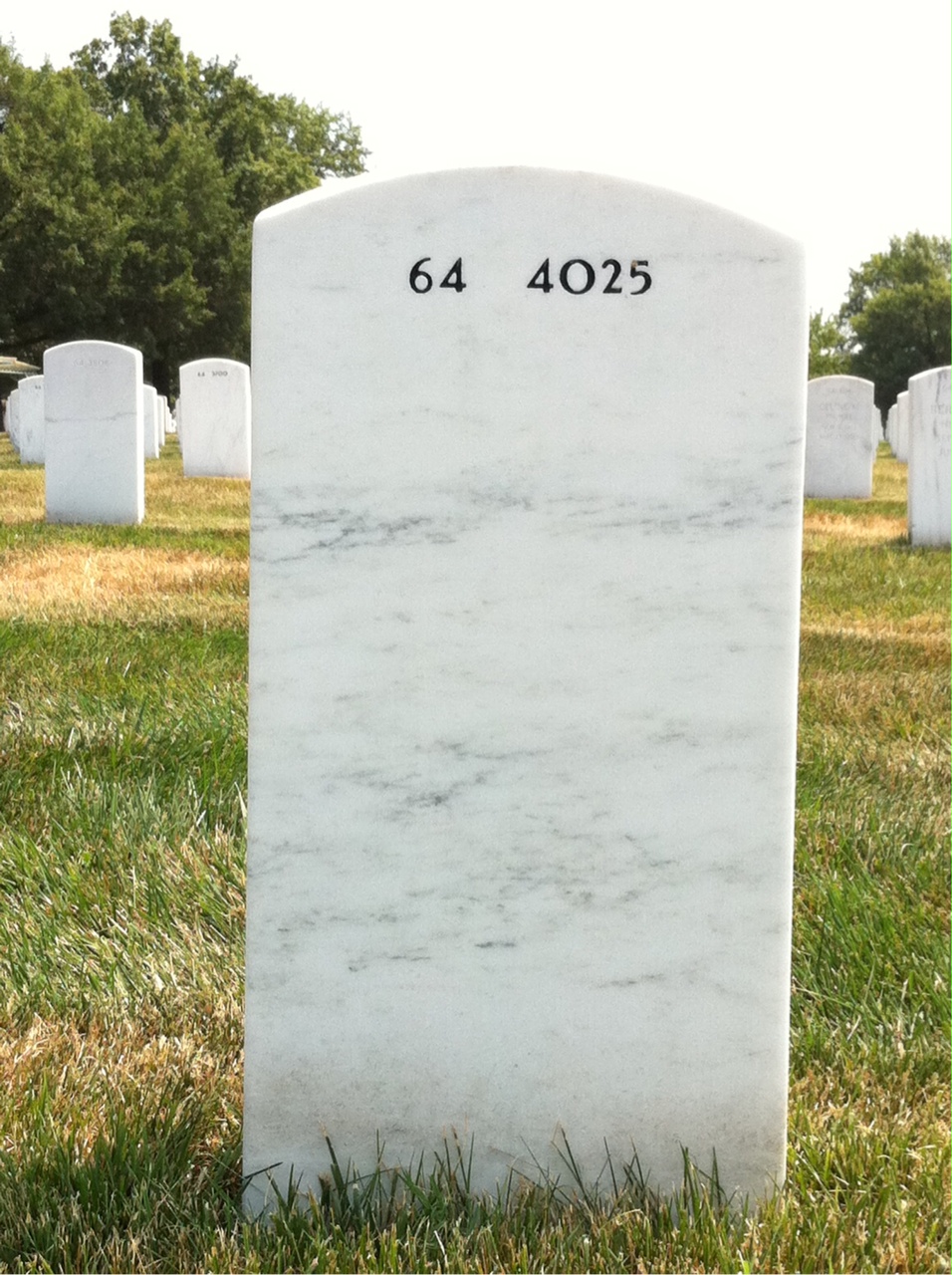 Back of headstone — Hiram Campbell