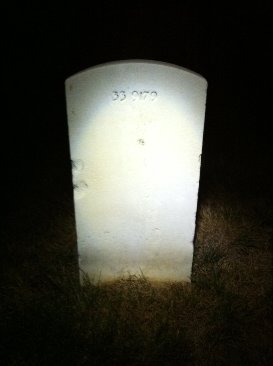 Back of headstone — Lawrence Murphy