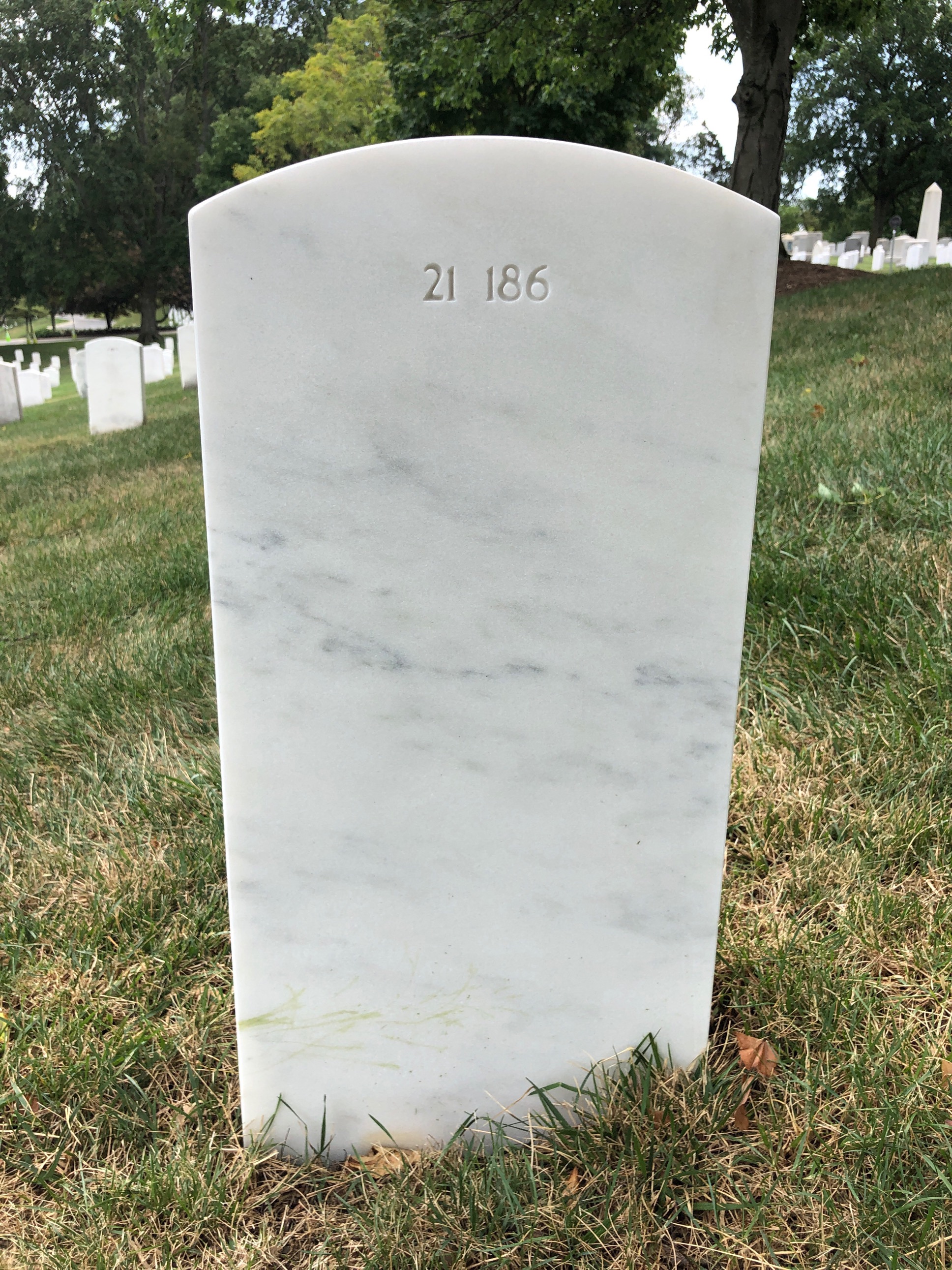 Back of headstone — Helen Abbe