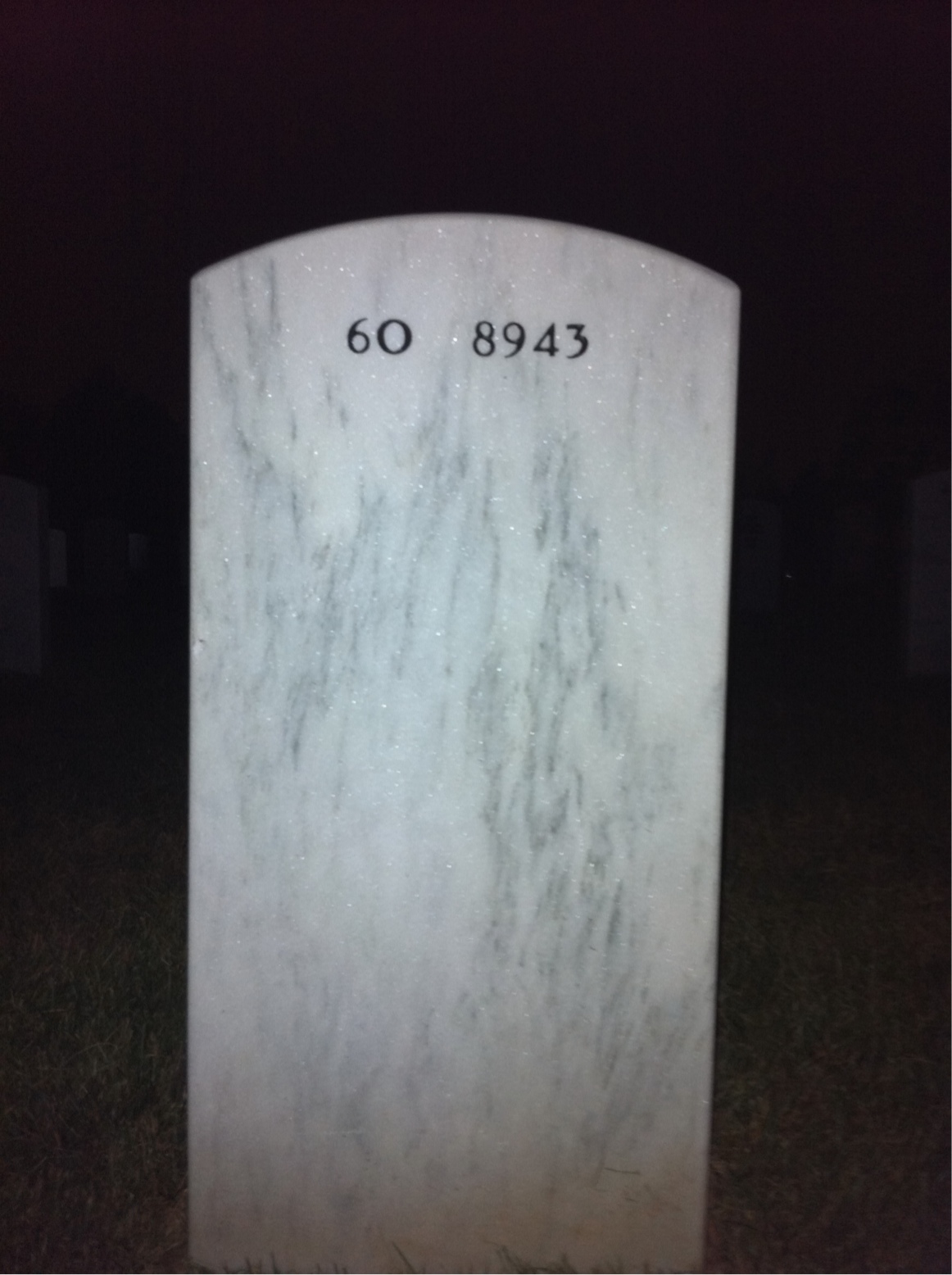 Back of headstone — Harold Thompson