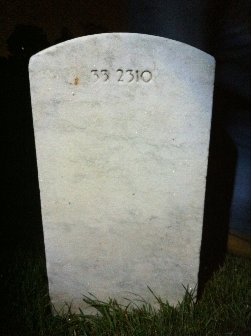 Back of headstone — Lucille Atkinson