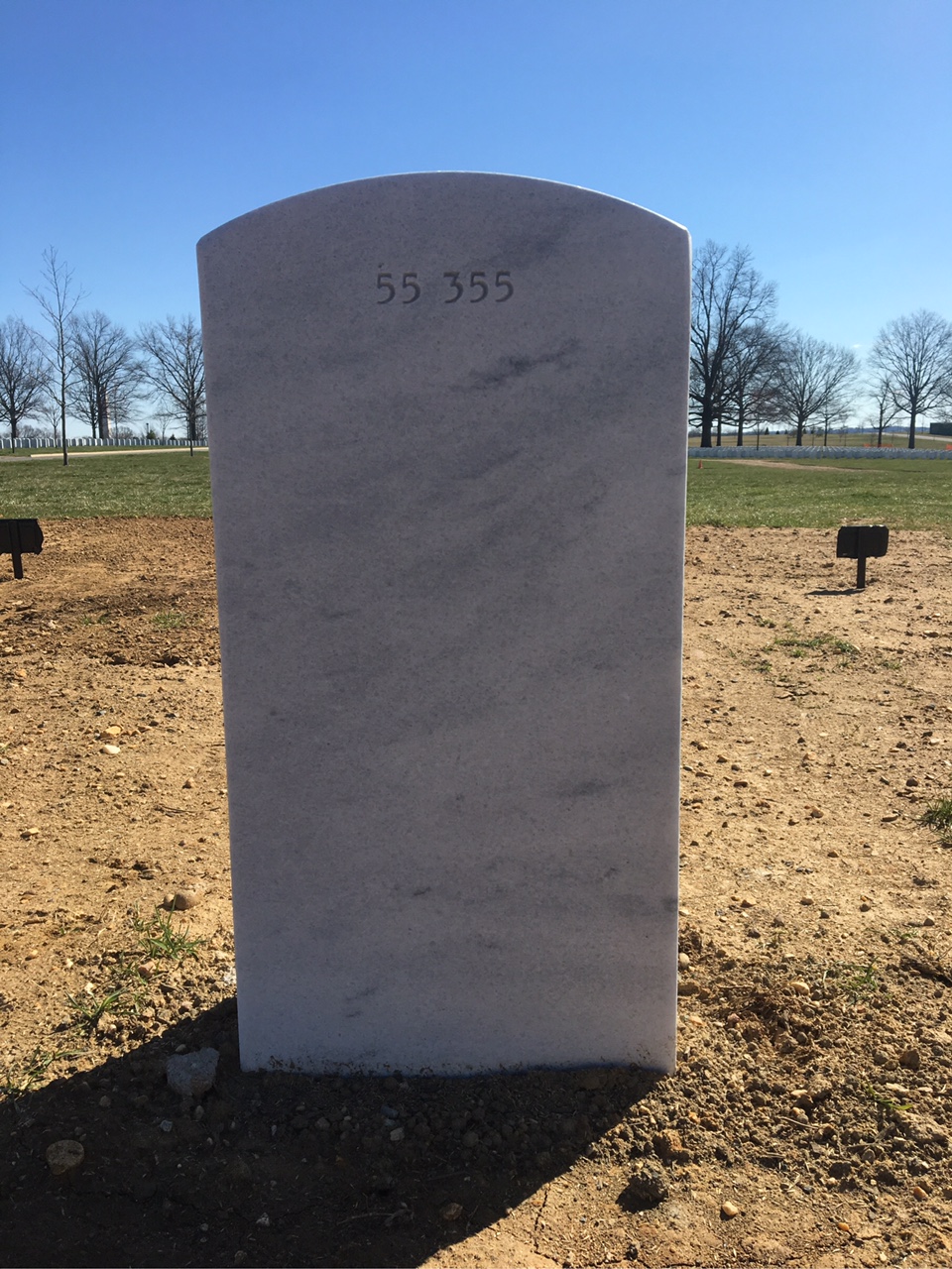 Back of headstone — James Moseley