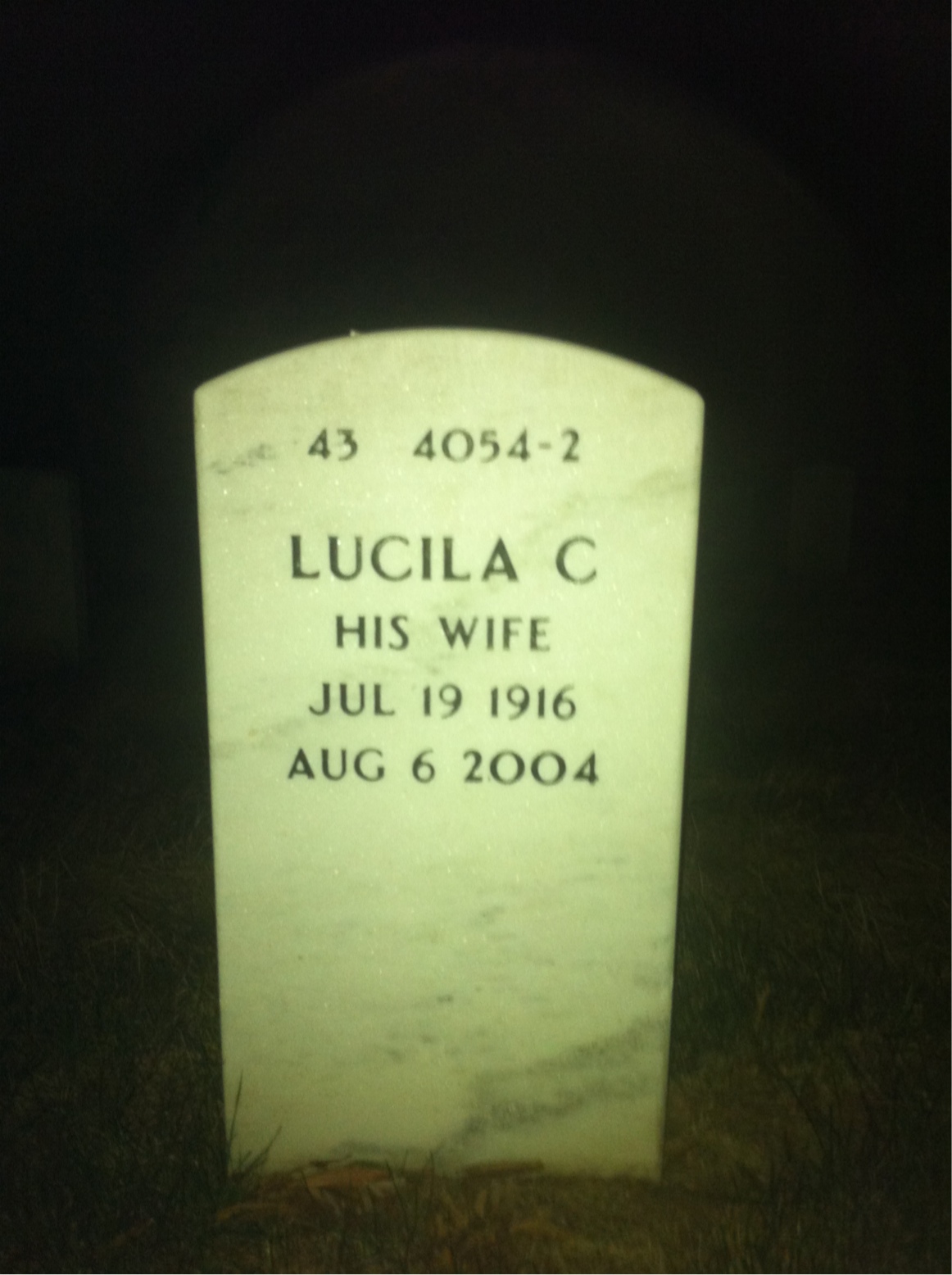 Back of headstone — Rafael Arengo