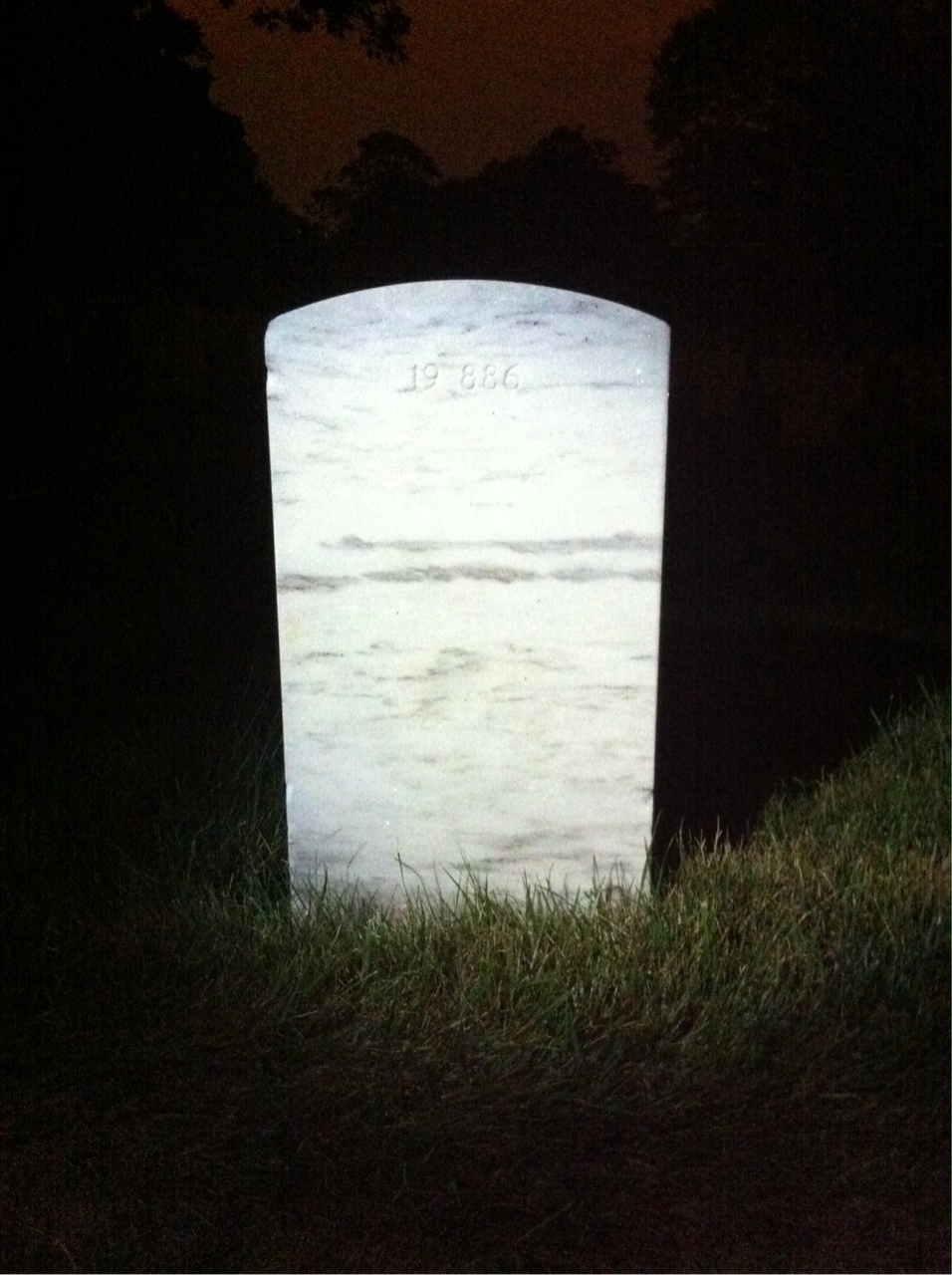 Back of headstone — Albert Anderson